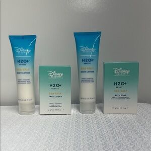 💧H2O + Beauty Sea Salt Body Lotion, Bath & Facial Soap Set by Disney